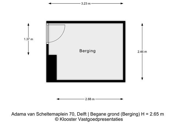 Plattegrond - Adama van Scheltemaplein 70, 2624 PH Delft - Begane grond (Berging).jpeg